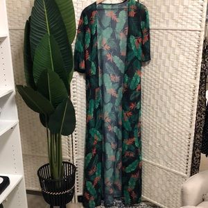 Tropical Maxi Coverup